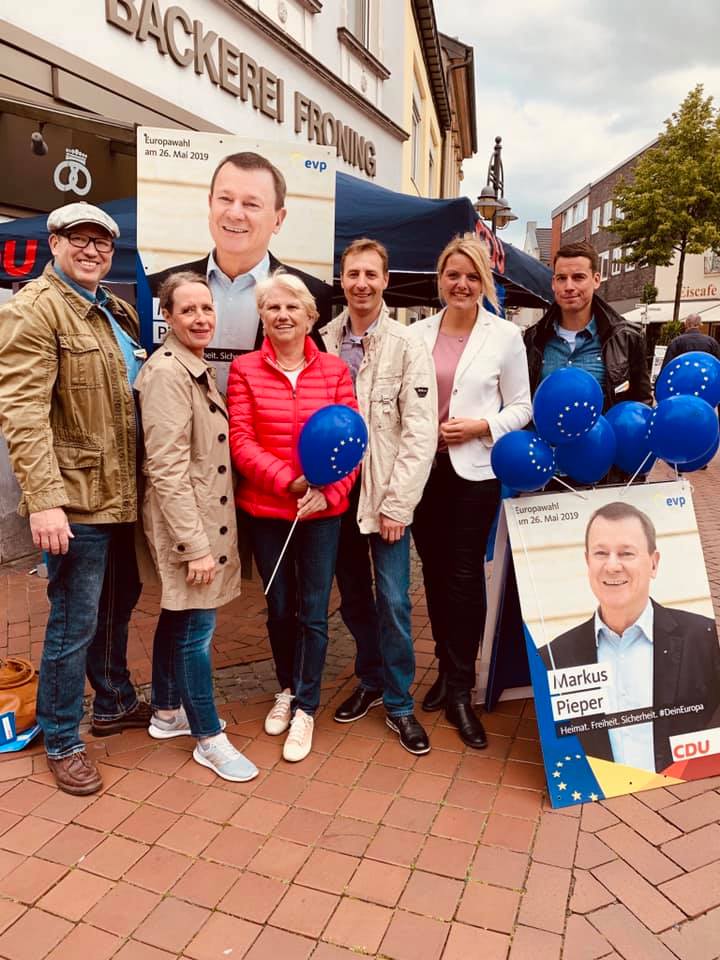 Infostand zur Europawahl in Steinfurt